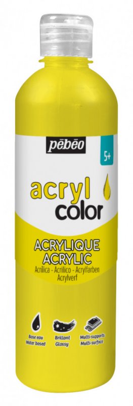 Pebeo Acrylcolor Vloeibare Acrylverf 500 ml - Primary Yellow