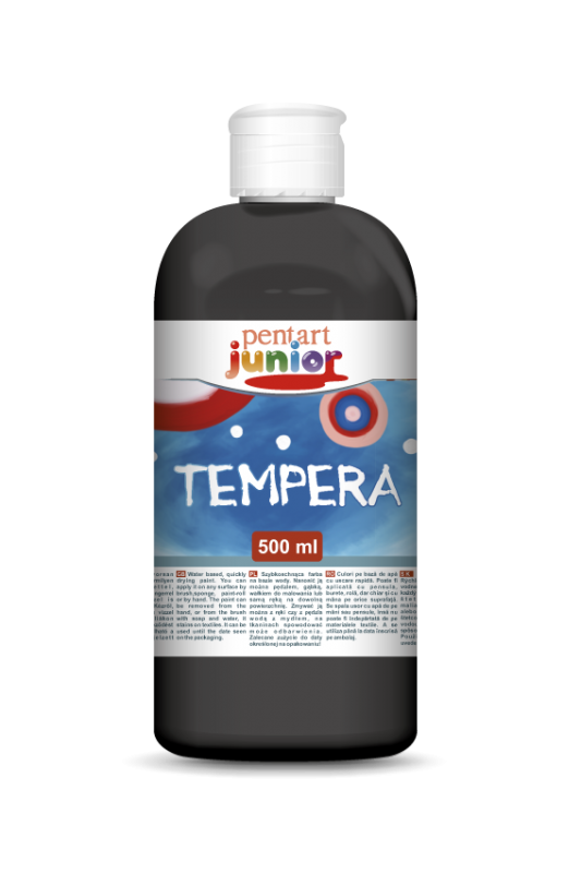 Pentart Tempera Verf 500 ml - Black