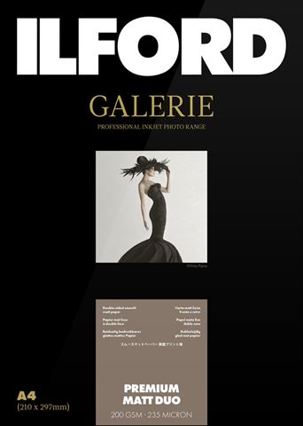 Ilford fotopapier Galerie Premium Matt Duo 200g A3+ 50 Vel