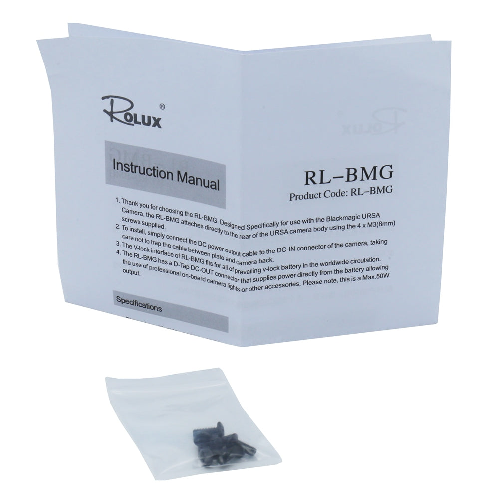 Rolux V-Mount Battery Plate RL-BMG voor Black Magic URSA — 5
