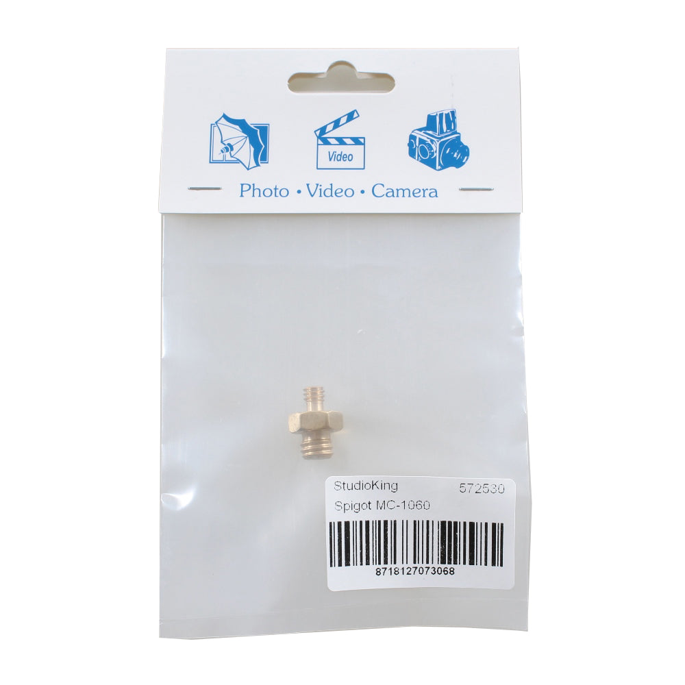 StudioKing Spigot Verloopnippel MC-1060 1/4" Male 3/8" Male — 3