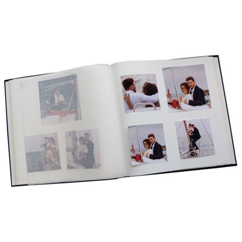 Zep Foto Album OB313130 Cotton Con Velina Blue met 30 Sheets 31x31 cm — 5