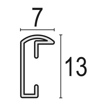 Zep Fotolijst AL1B8 Black 40x60 cm — 3