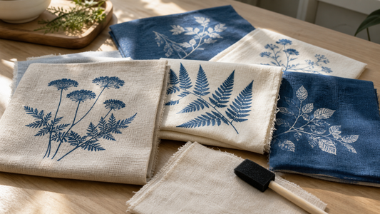 Cyanotype op textiel maken: stap-voor-stap handleiding