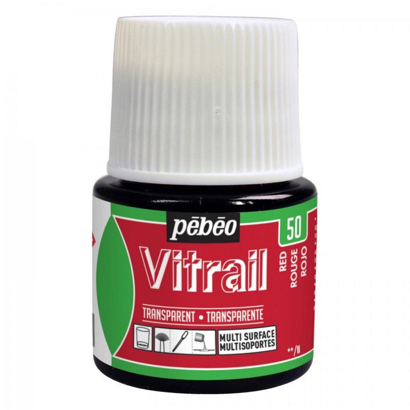 Pebeo Vitrail Transparante Glasverf 45 ml - 50 - Gris Fume