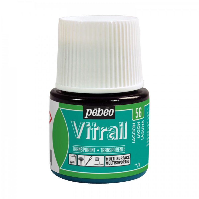 Pebeo Vitrail Transparante Glasverf 45 ml - 56 - Lagune