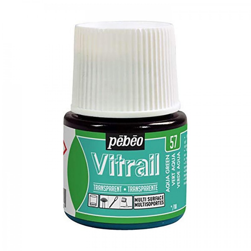 Pebeo Vitrail Transparante Glasverf 45 ml - 57 - Aquagroen