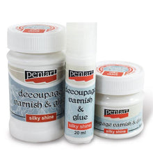 Pentart Decoupage Glue & Silky Varnish - 20 ml