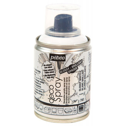 Pebeo Decospray Acryl Decoratieverf 100 ml - Glanzend wit