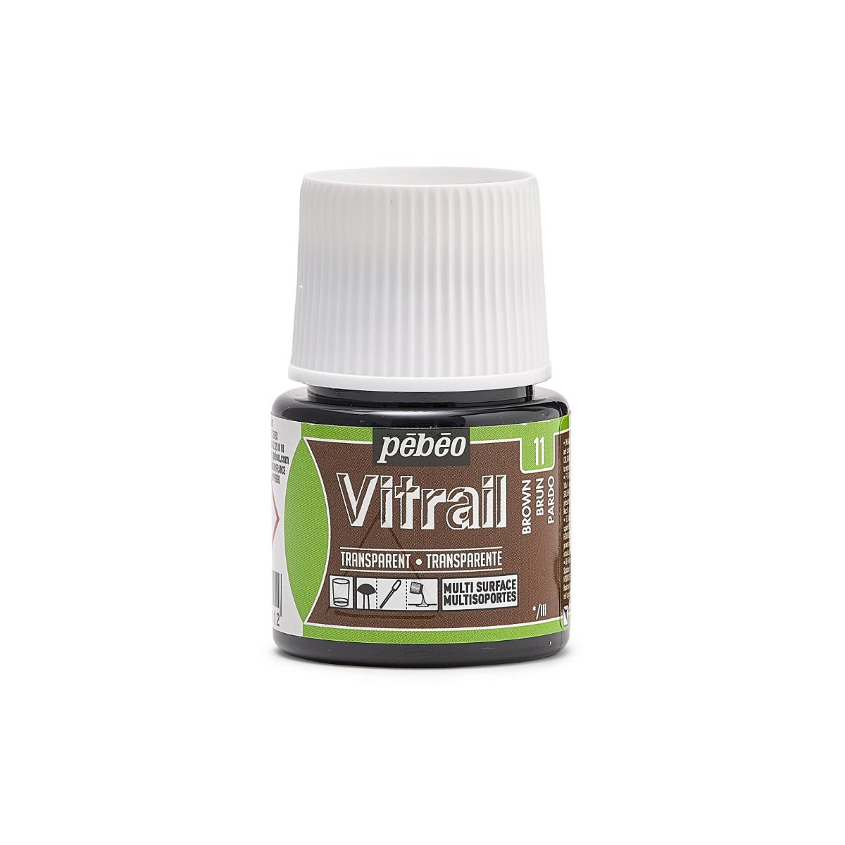 Pebeo Vitrail Transparante Glasverf 45 ml - 11 - Bruin
