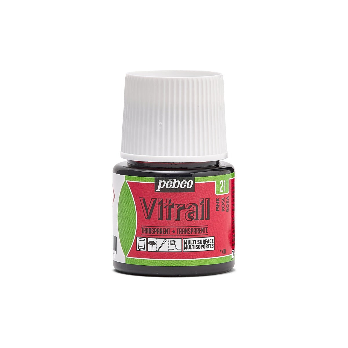 Pebeo Vitrail Transparante Glasverf 45 ml - 21 - Roze