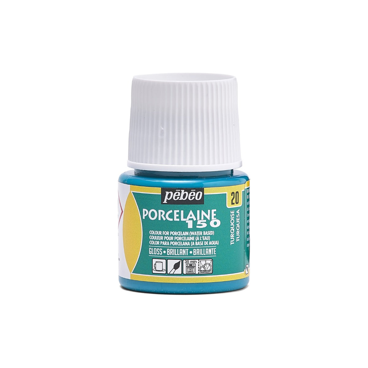Pebeo Porcelaine 150 Porseleinverf 45 ml - 20 - Turquoise