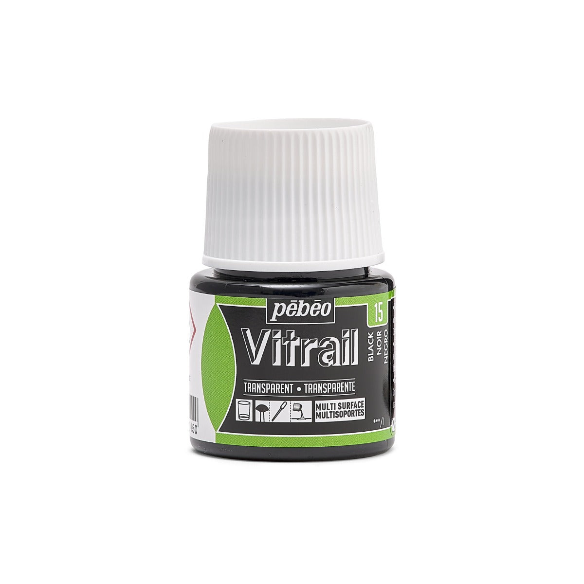 Pebeo Vitrail Transparante Glasverf 45 ml - 15 - Zwart