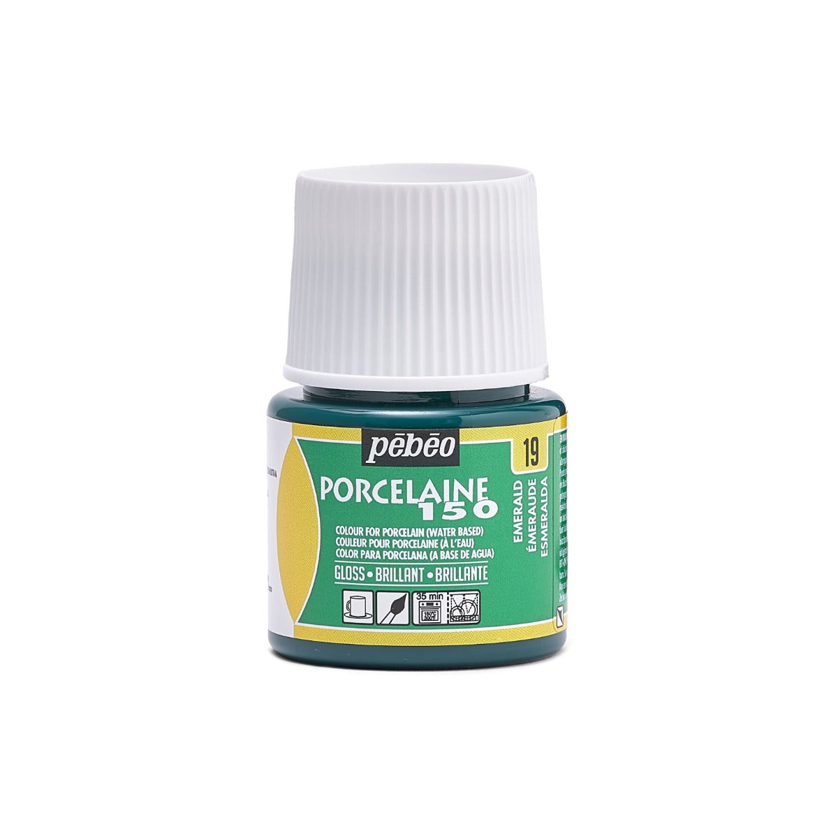 Pebeo Porcelaine 150 Porseleinverf 45 ml - 19 - Smaragdgroen