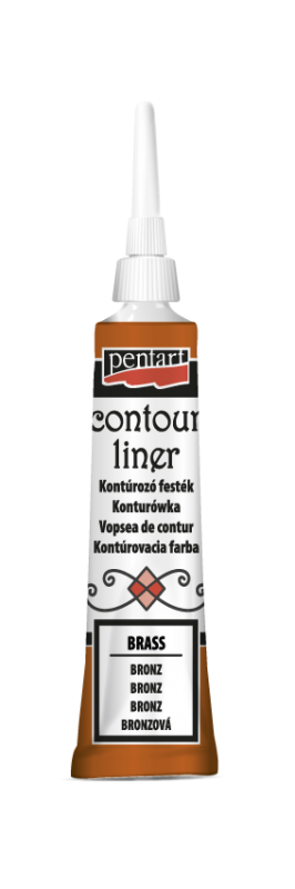 Pentart Universal Contour Liner 20 ml - Bronzen