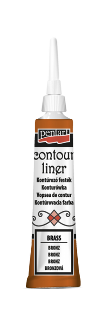 Pentart Universal Contour Liner 20 ml - Bronzen
