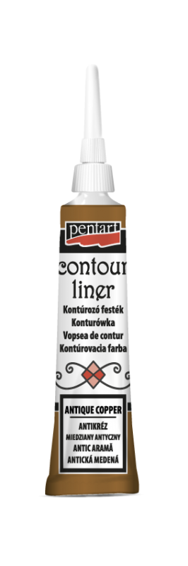 Pentart Universal Contour Liner 20 ml - Antique Copper