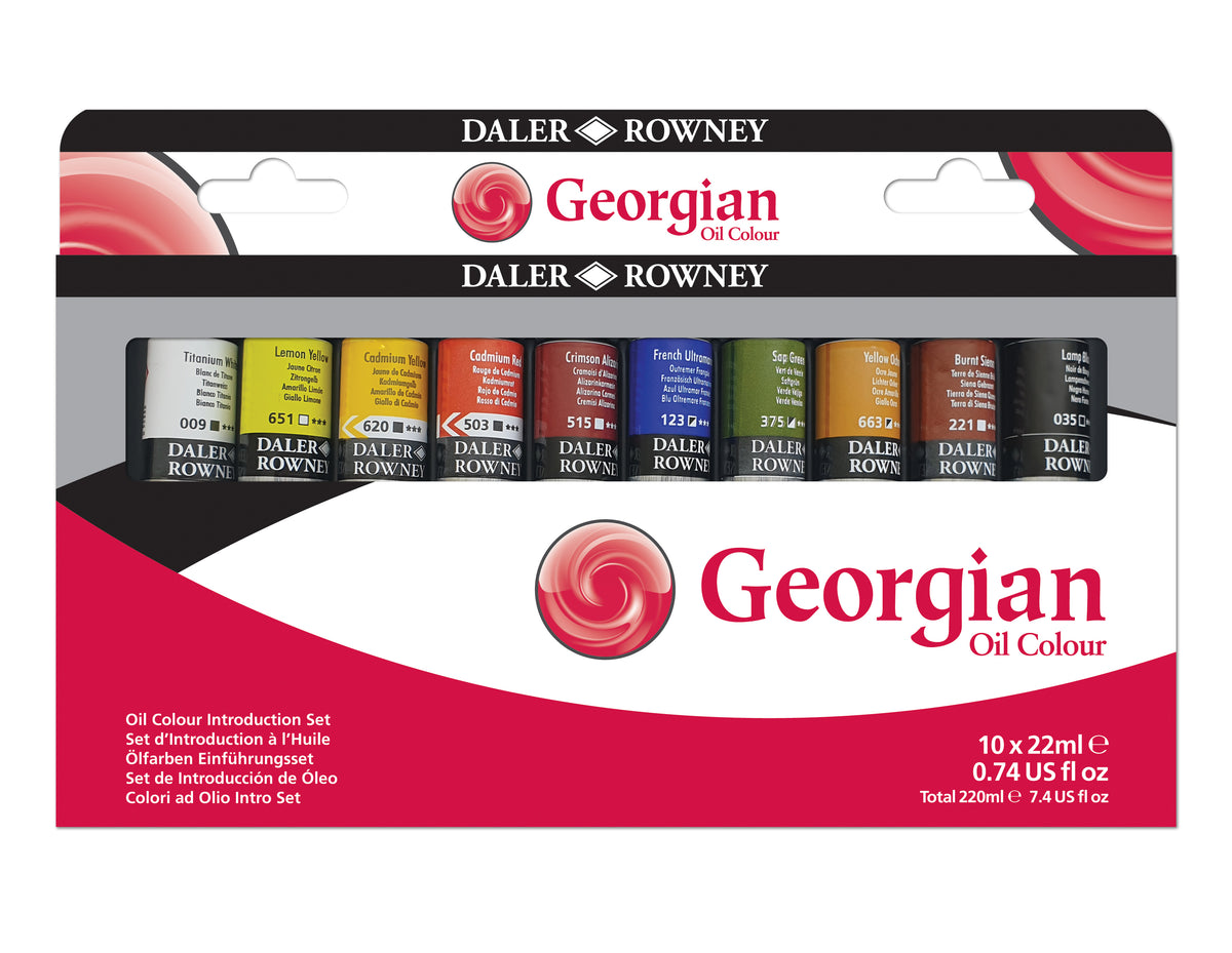Daler-Rowney Georgian Oil Sets - Introduction set - 10 x 22 ml
