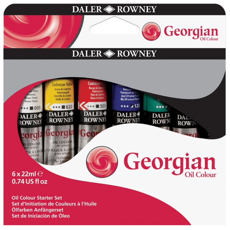 Daler-Rowney Georgian Oil Sets - Starter set - 6 x 22 ml