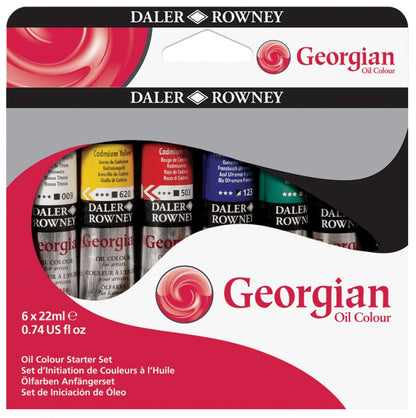 Daler-Rowney Georgian Oil Sets - Starter set - 6 x 22 ml