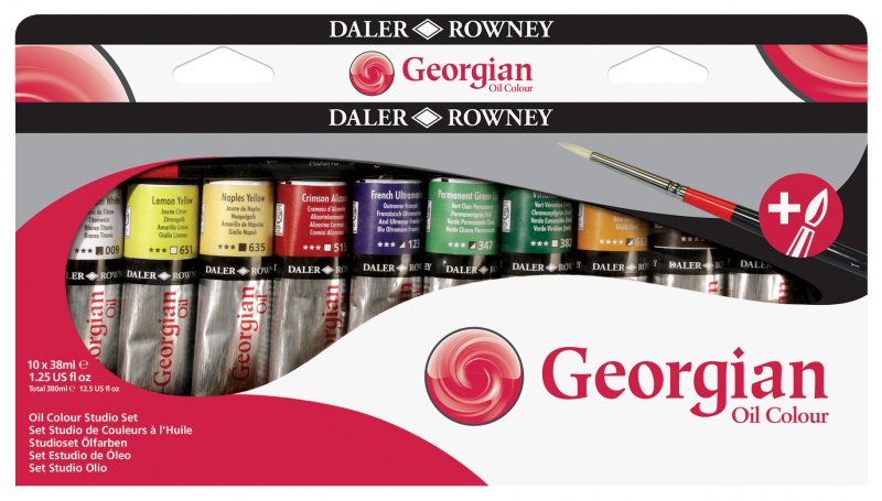 Daler-Rowney Georgian Oil Sets - Studio set - 10 x 38 ml