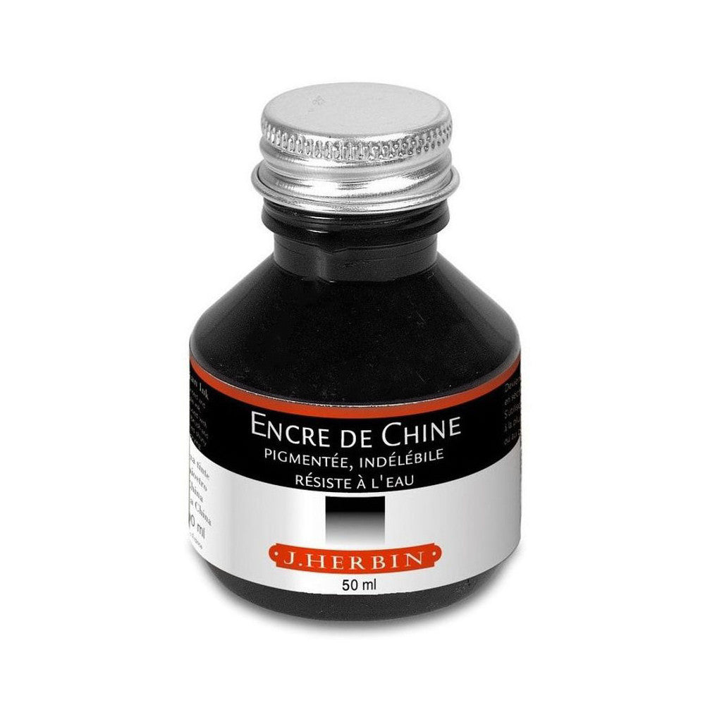 Herbin Oost-Indische Inkt Zwart - 50 ml