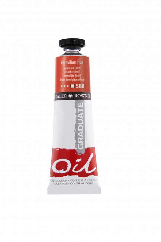 Daler-Rowney Graduate Olieverf 38 ml - 588 - Vermiljoen (Tint)
