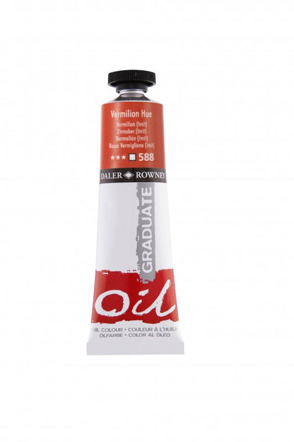 Daler-Rowney Graduate Olieverf 38 ml - 588 - Vermiljoen (Tint)