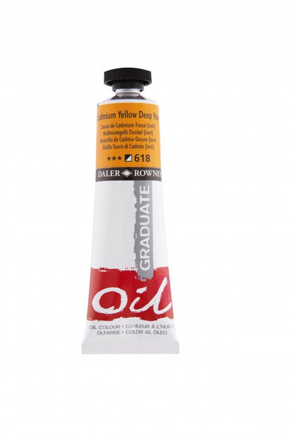 Daler-Rowney Graduate Olieverf 38 ml - 618 - Cadmiumgeel Diep (Tint)