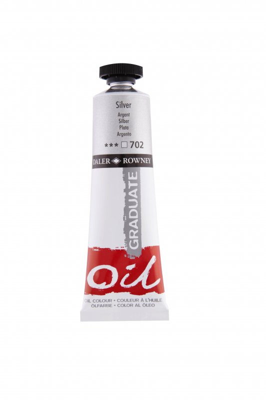 Daler-Rowney Graduate Olieverf 38 ml - Zilver