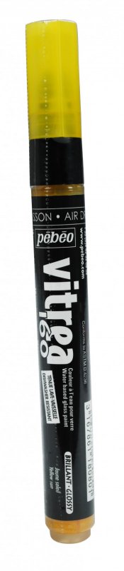 Pebeo Vitrea 160 Transparante Marker Glanzend - Glanzend Zonnegeel