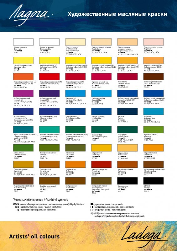 Ladoga Oil Paint 46 ml - Cobalt Blue Light (Hue)
