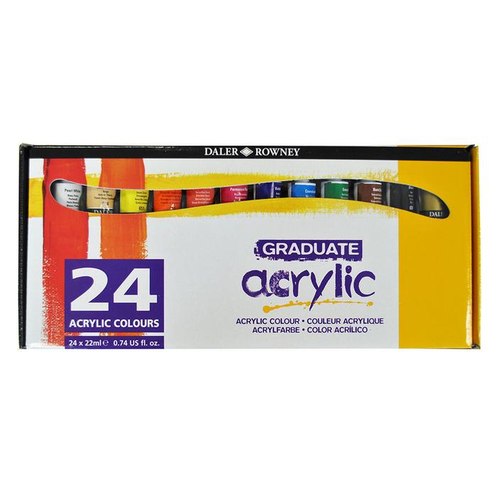 Daler-Rowney Graduate Acrylic Sets - 24 x 22 ml