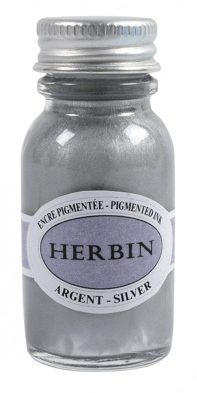 Herbin Pigmented Ink 15 ml - Silver