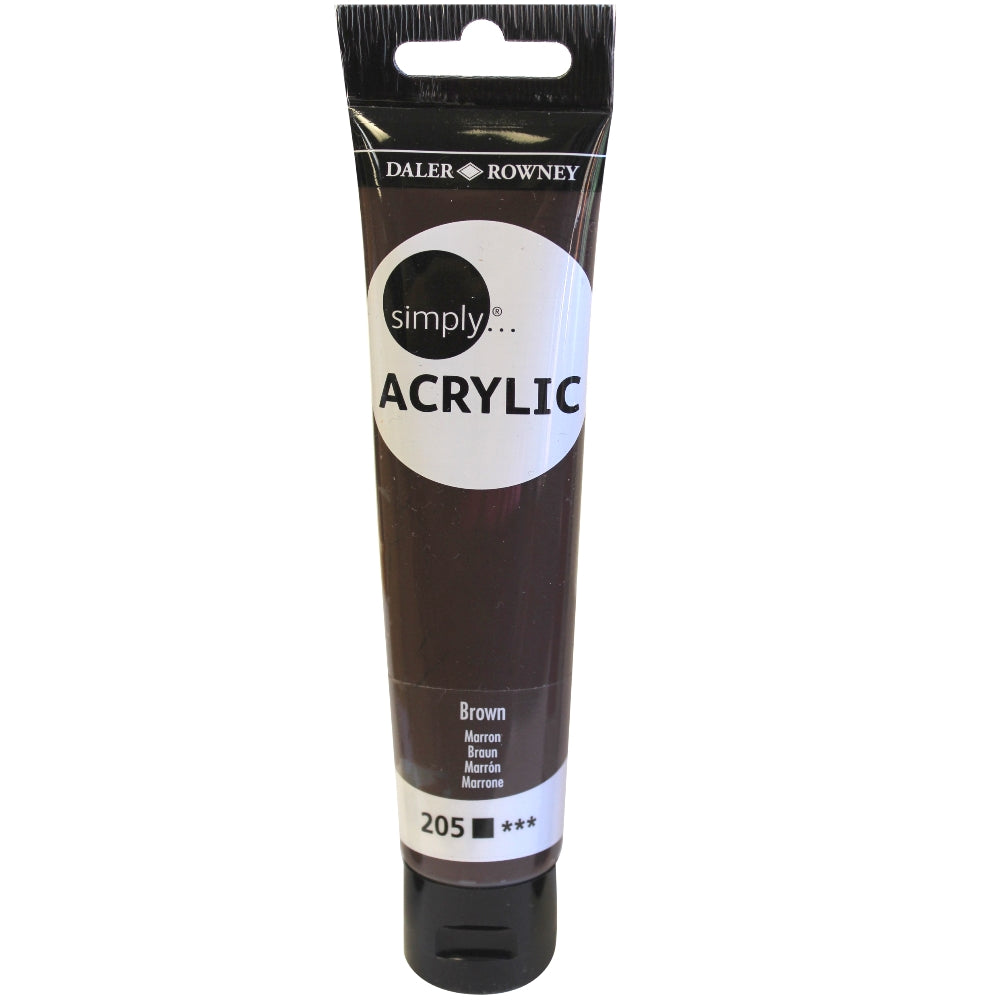 Daler-Rowney Simply Acrylic 75 ml - Brown