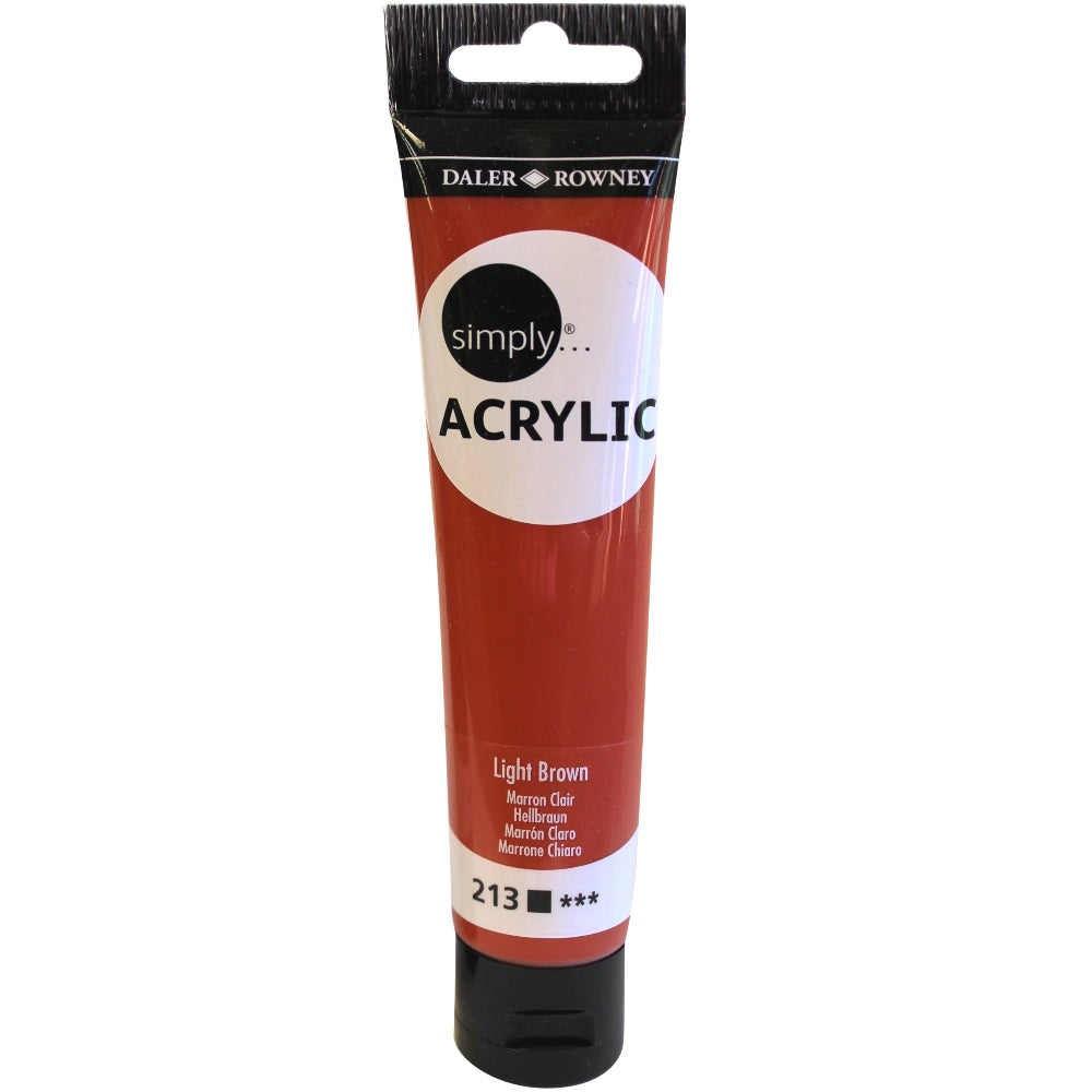 Daler-Rowney Simply Acrylic 75 ml - Light Brown