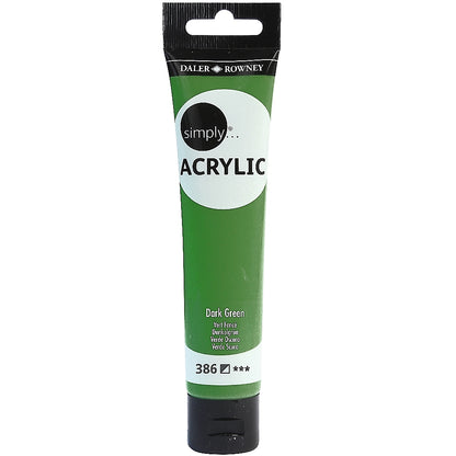 Daler-Rowney Simply Acrylic 75 ml - Dark Green