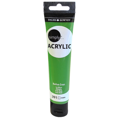 Daler-Rowney Simply Acrylic 75 ml - Medium Green