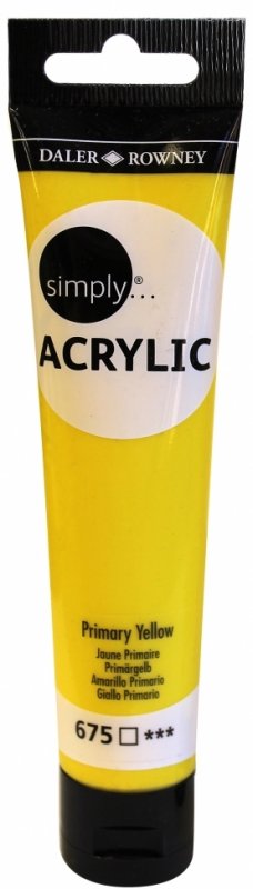 Daler-Rowney Simply Acrylic 75 ml - Primary Yellow