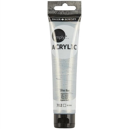 Daler-Rowney Simply Acrylic 75 ml - Silver