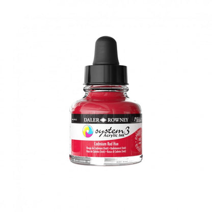 Daler-Rowney System3 Acrylic Ink 29.5 ml - Cadmium Red Hue