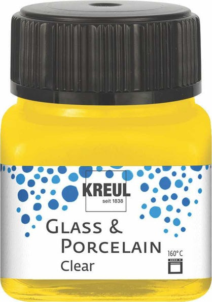 Kreul Glass & Porcelain Clear 20 ml - Zonnegeel