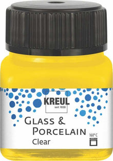 Kreul Glass & Porcelain Clear 20 ml - Zonnegeel