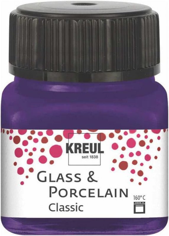 Kreul Glas- en Porseleinverf Classic 20 ml - Dekkende Violet