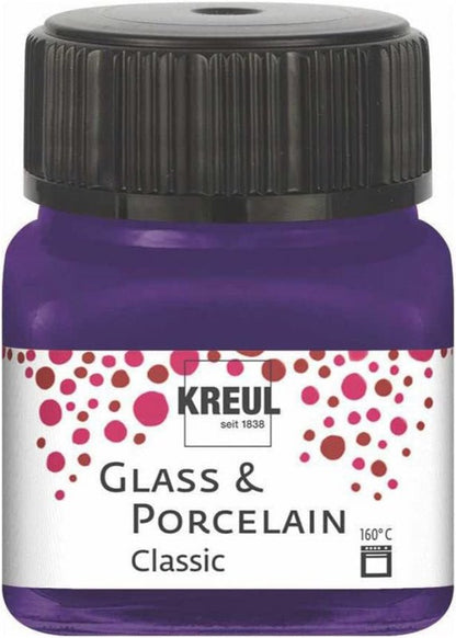 Kreul Glas- en Porseleinverf Classic 20 ml - Dekkende Violet
