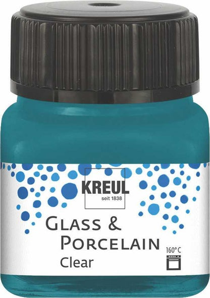 Kreul Glass & Porcelain Clear 20 ml - Turquoise