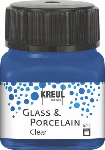 Kreul Glass & Porcelain Clear 20 ml - Donkerblauw