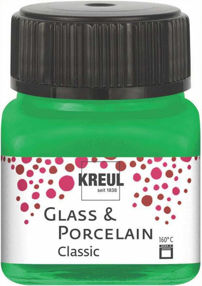 Kreul Glas- en Porseleinverf Classic 20 ml - Dekkende Groen