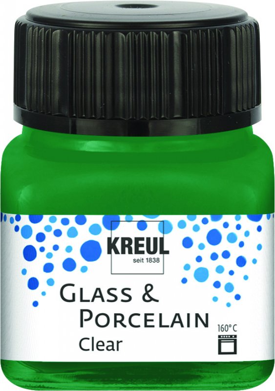 Kreul Glass & Porcelain Clear 20 ml - Donkergroen