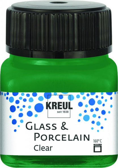 Kreul Glass & Porcelain Clear 20 ml - Donkergroen